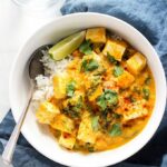 photo of pumpkin tofu curry